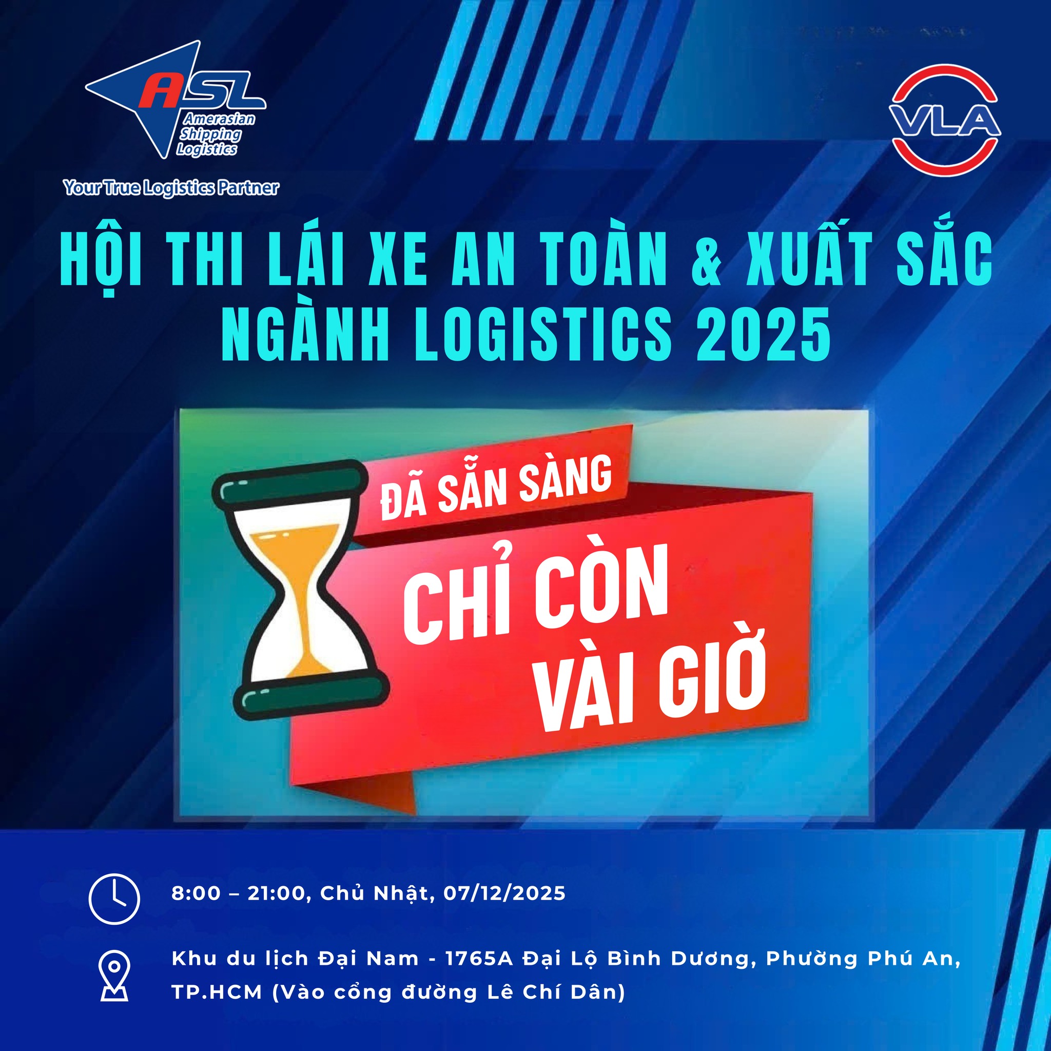 ASL LOGISTICS SẴN SÀNG TRƯỚC GIỜ G - LAN TOẢ HÌNH ẢNH ĐỘI NGŨ TÀI XẾ BẢN LĨNH TẠI HỘI THI LÁI XE AN TOÀN & XUẤT SẮC NGÀNH LOGISTICS 2025 